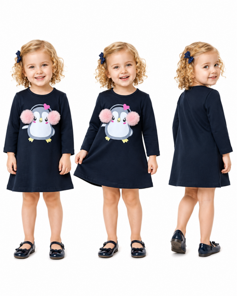 Popshops Kız Bebek Kışlık Elbise