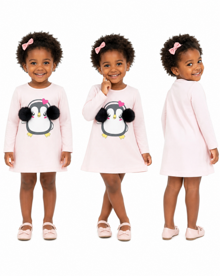 Popshops Kız Bebek Kışlık Elbise