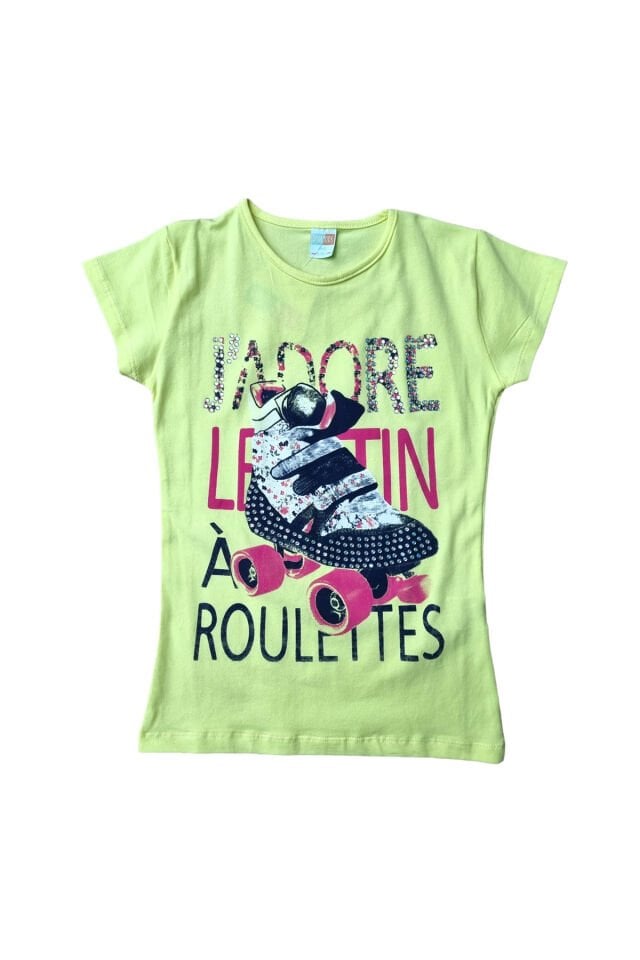 Popshops Kız Çocuk Parlak Taşlı T-shirt