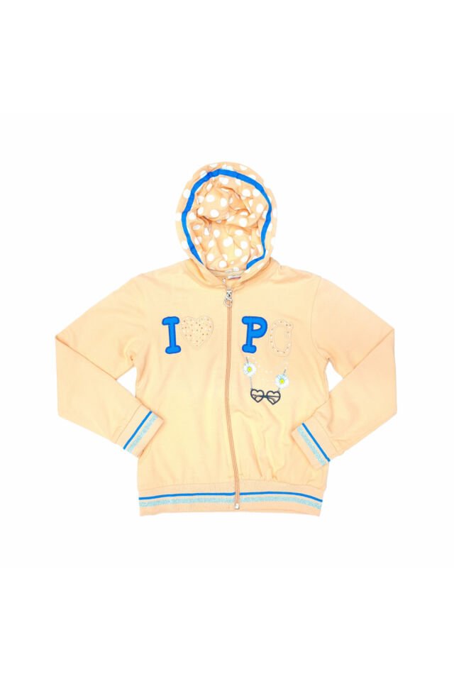 Pelops Kız Çocuk Spor Eşofman Takım Krem - 8-9 Yaş