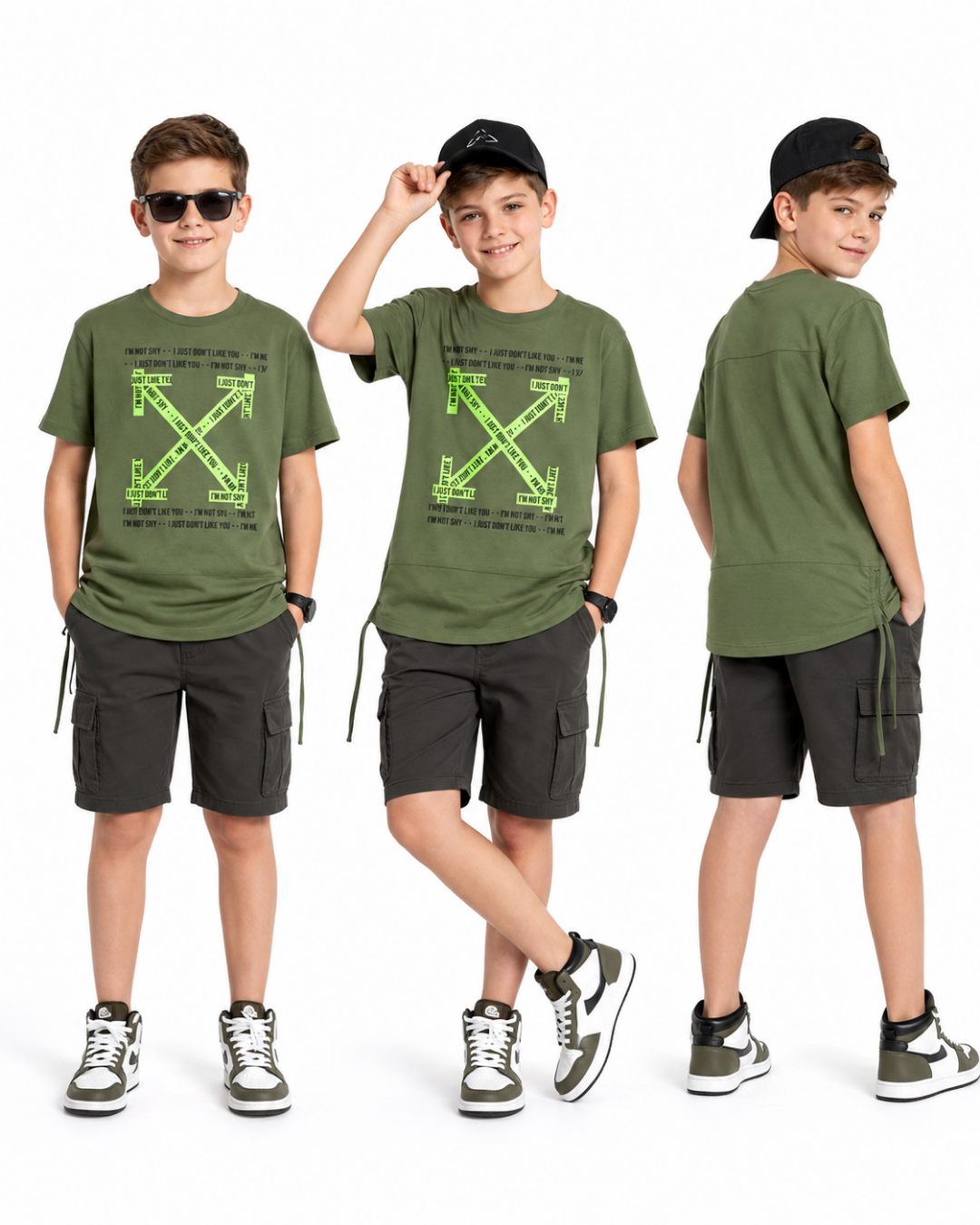 Dmb Unisex Yanlardan Büzgülü Yazlık T-shirt