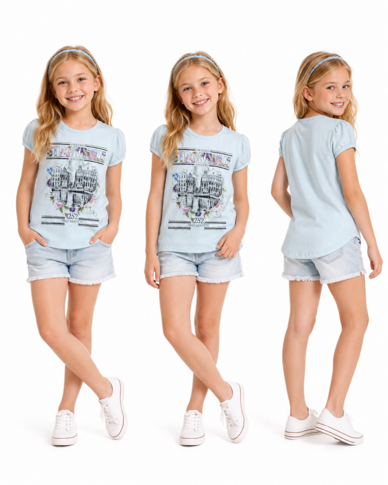 Breeze Kız Çocuk Sweden Yazlık Tshirt