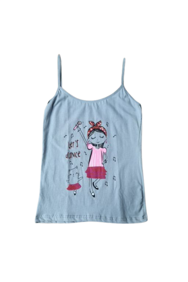 Domi Kız Çocuk İp Askılı Badi