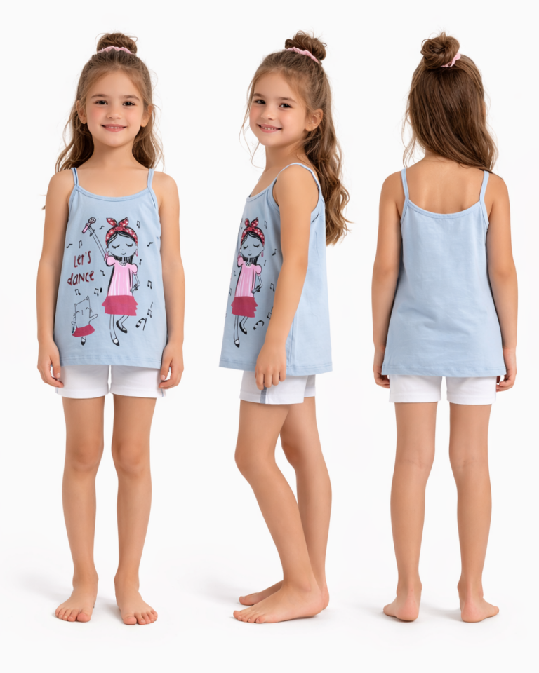 Domi Kız Çocuk İp Askılı Badi