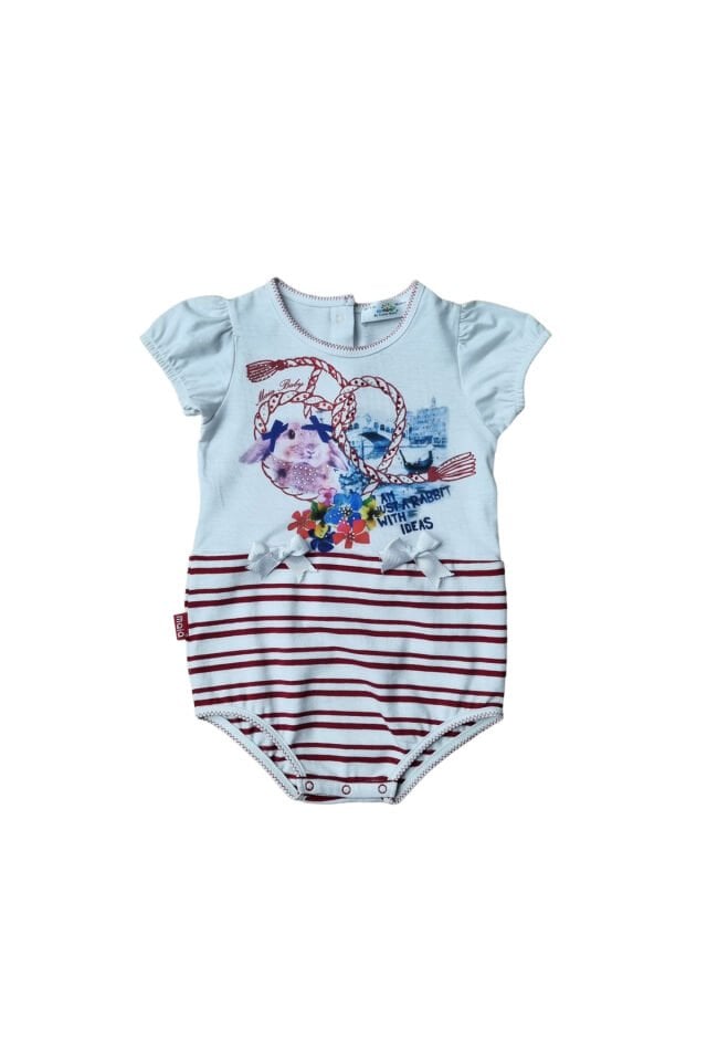 Maia Kız Bebek Tavşanlı Yazlık Tulum