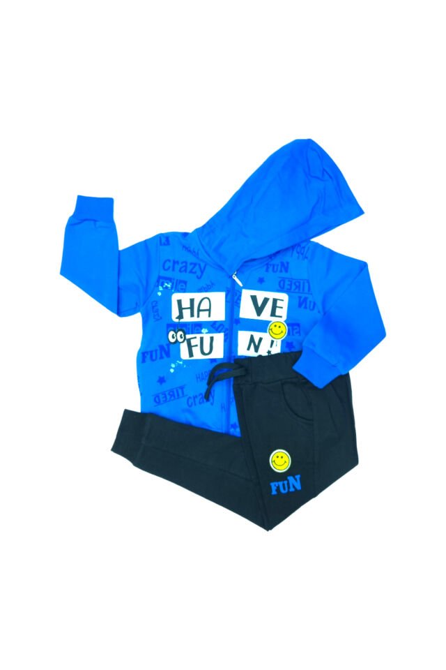 Pelops Erkek Çocuk Spor Eşofman Takım Mavi - 4-5 Yaş