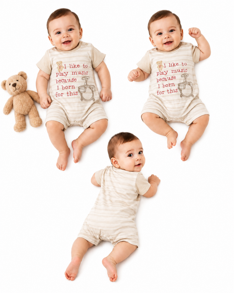 Flexi Erkek Bebek Ayıcıklı Yazlık Tulum
