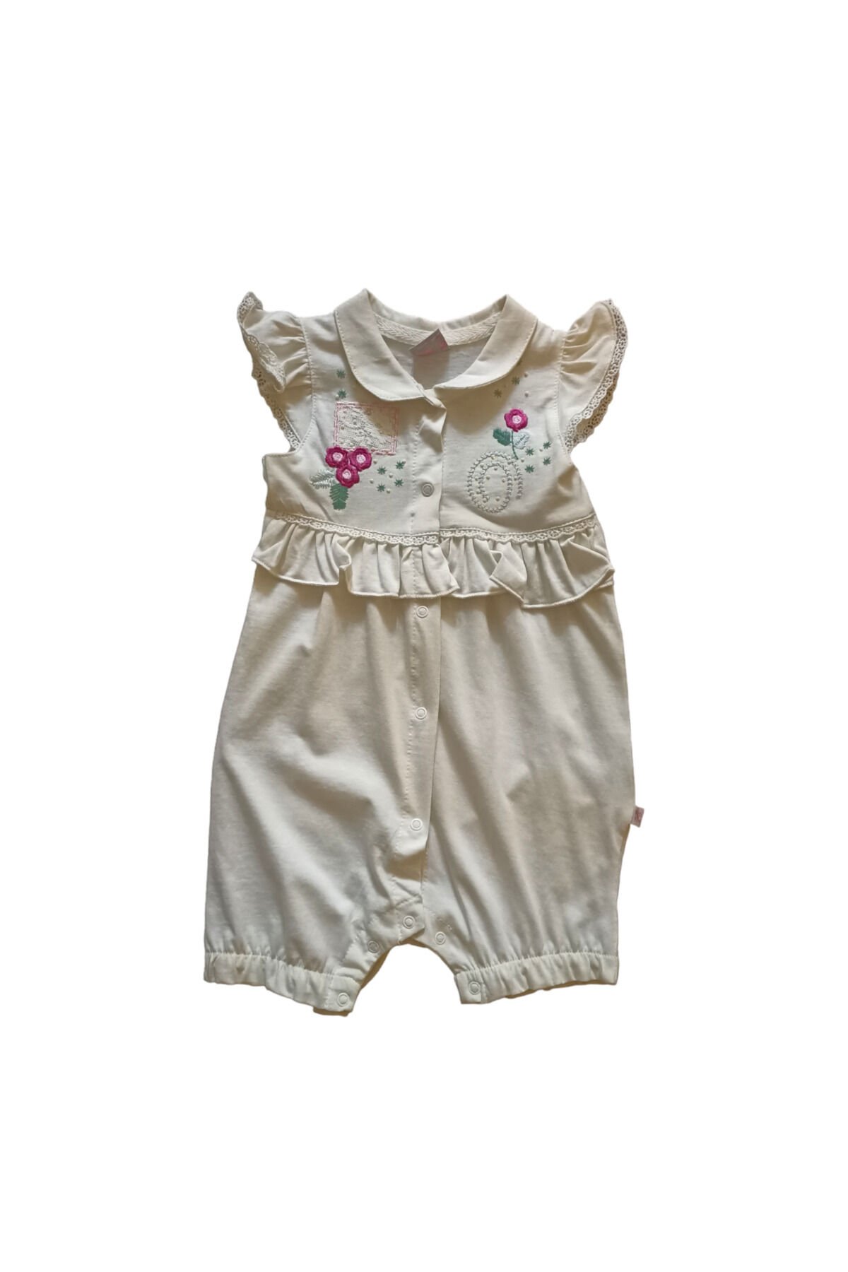 Twetoon Kız Bebek Nakışlı Tulum