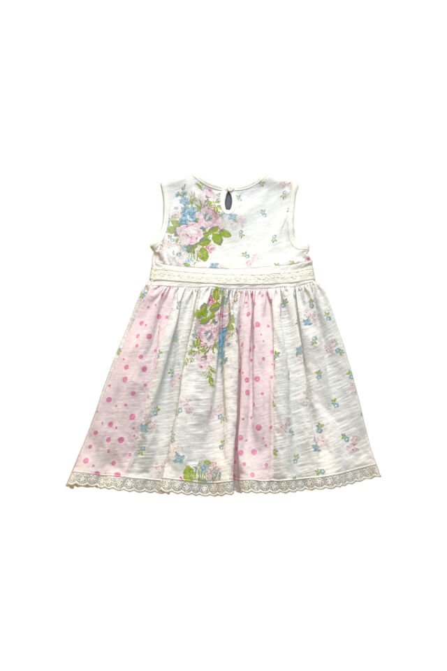 Azizbebe Kız Bebek Çiçekli Yazlık Elbise