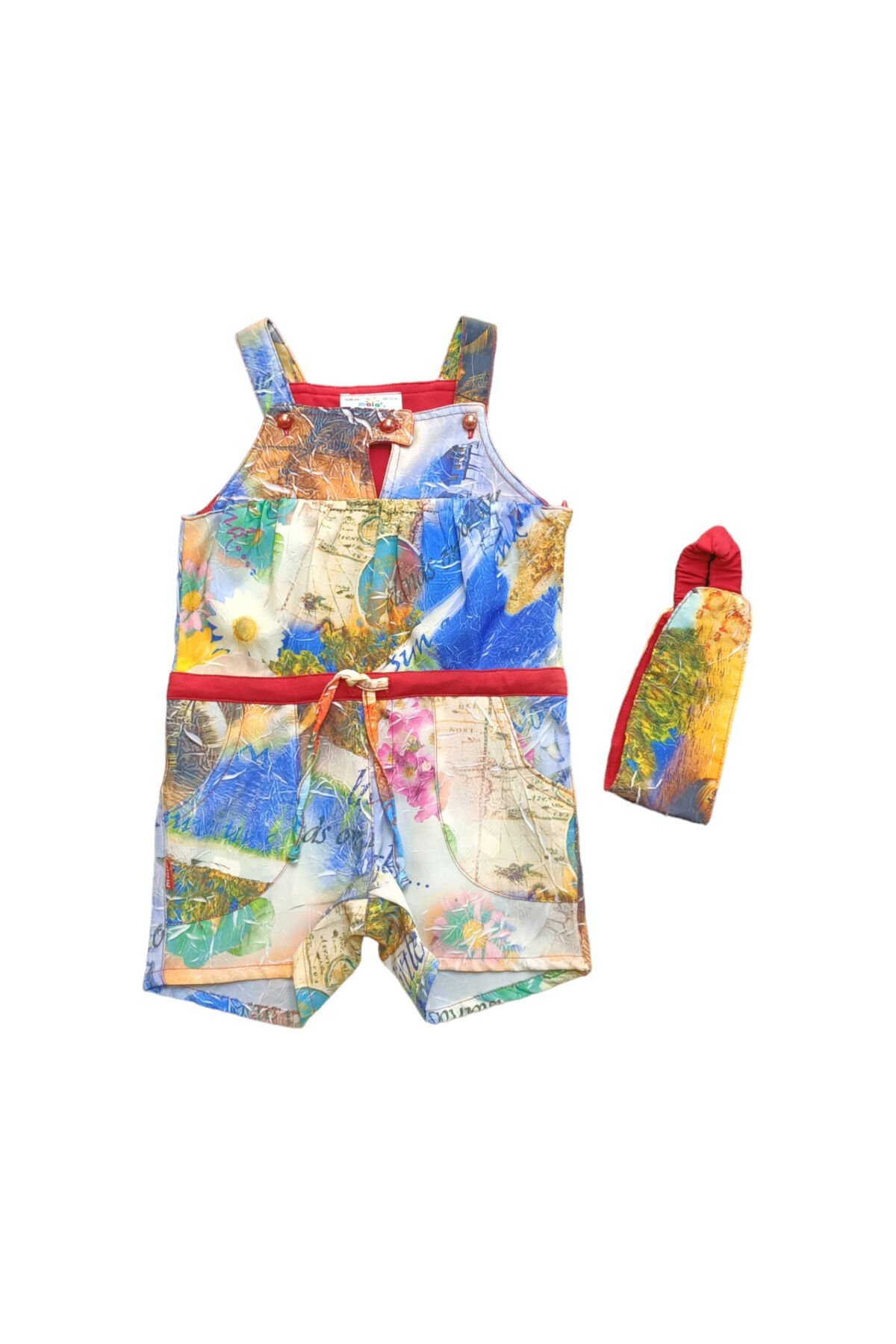 Maia Kız Bebek Renkli Şort Tulum