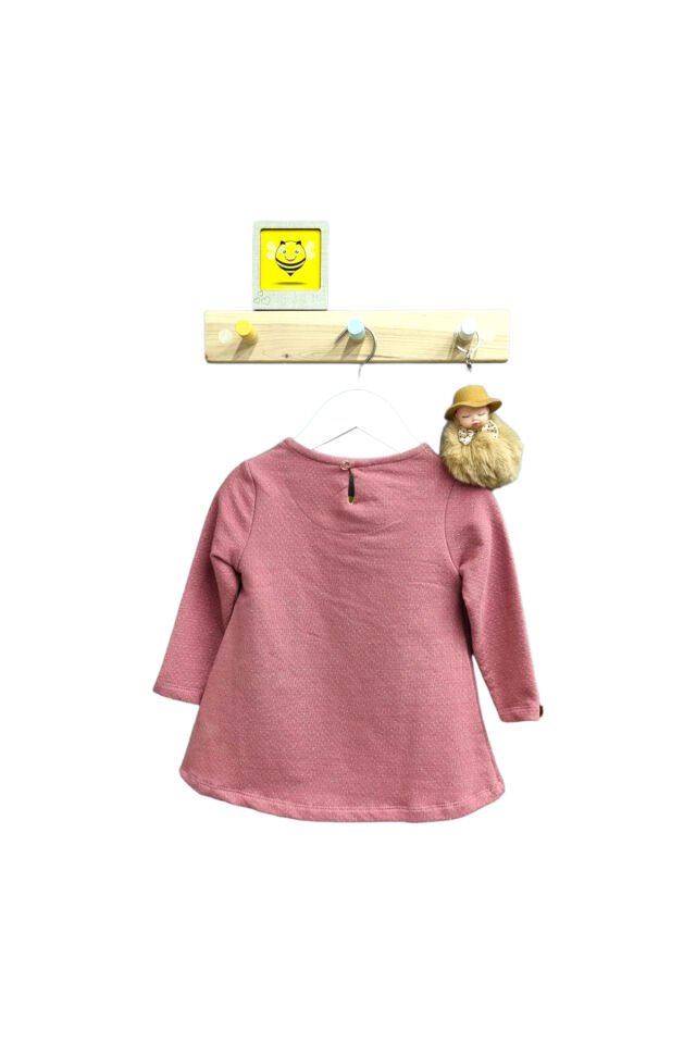Via Kız Bebek Kışlık Elbise Vişne - 9 Ay