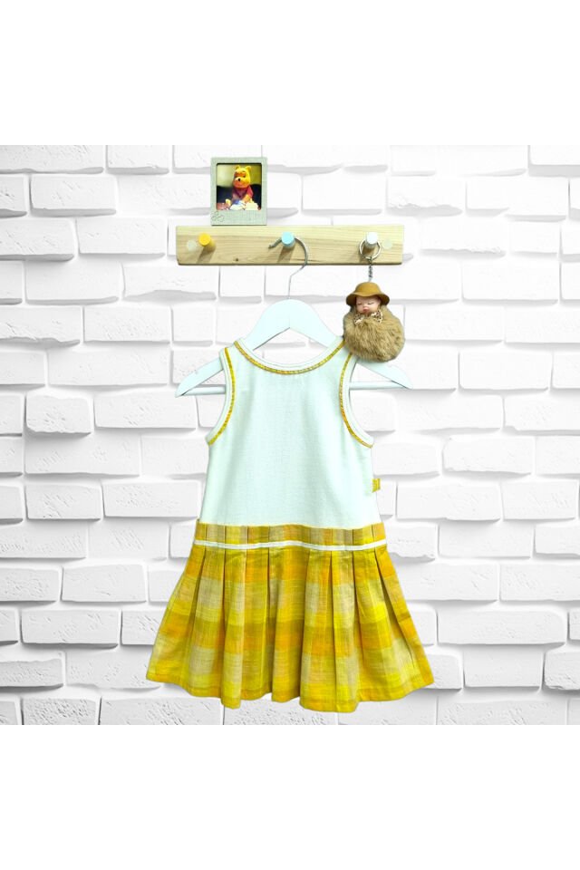 Maia Kız Bebek Askılı Yazlık Elbise