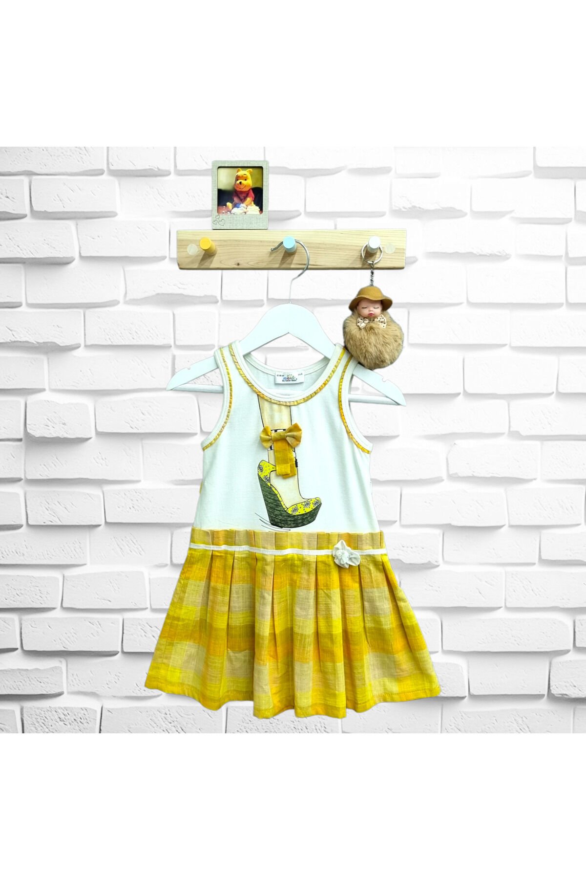 Maia Kız Bebek Askılı Yazlık Elbise