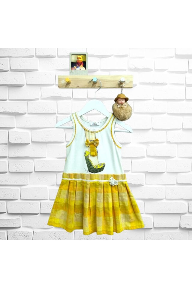 Maia Askılı Bebek Elbisesi