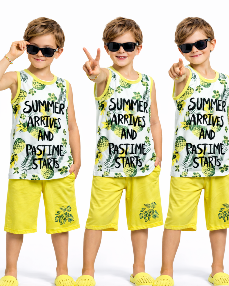 Pelops Erkek Çocuk Şortlu Yazlık Takım