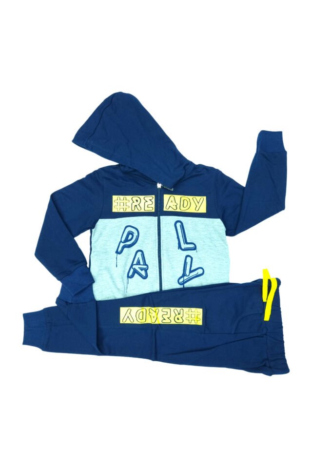 Pelops Erkek Çocuk Spor Eşofman Takım Lacivert - 5-6 Yaş