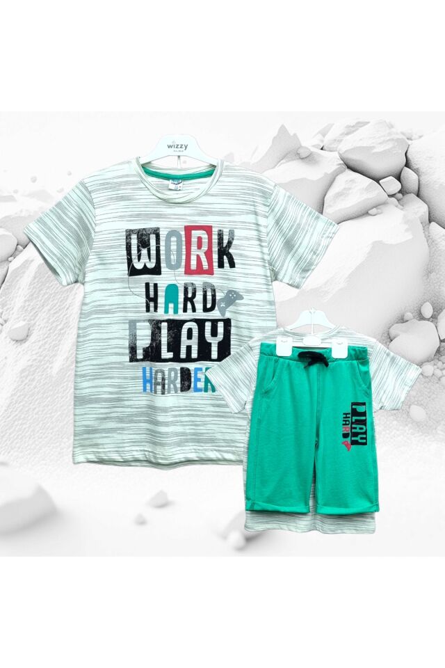 Pelops Erkek Çocuk Şortlu Yazlık Takım