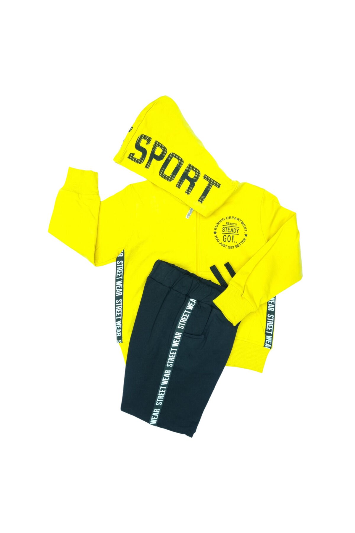 Pelops Erkek Çocuk Spor Eşofman Takım Sarı - 4-5 Yaş