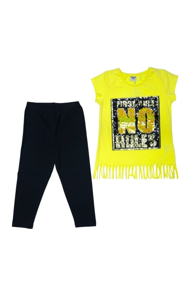 Pelops Kız Çocuk Taytlı Yazlık Takım