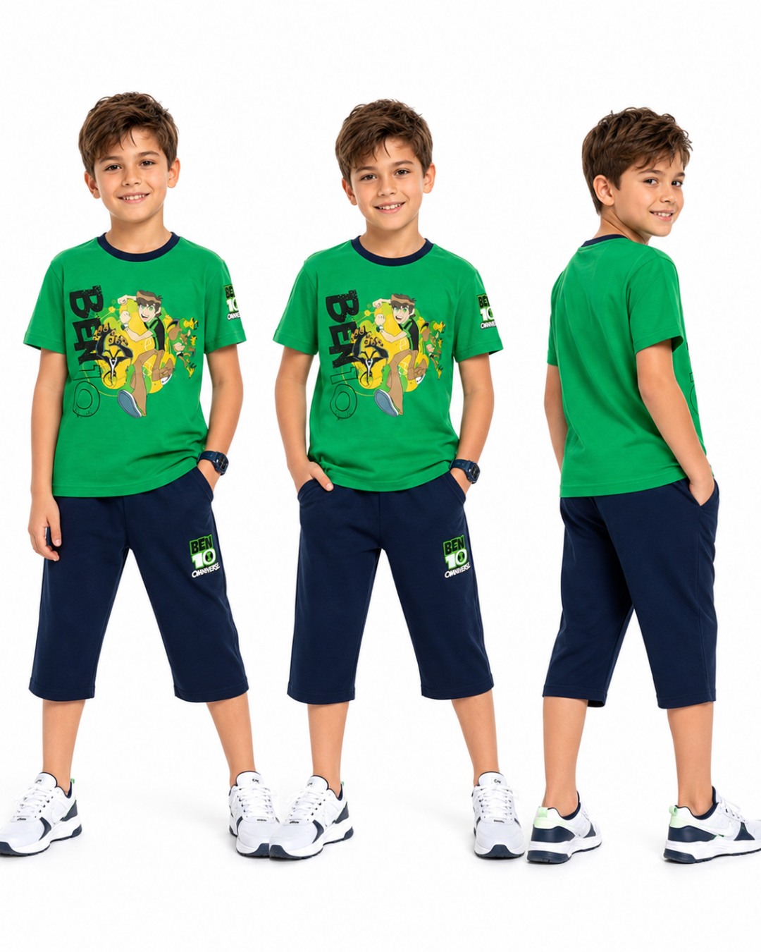 CN Ben 10 Omniverse Erkek Çocuk Şortlu Yazlık Takım