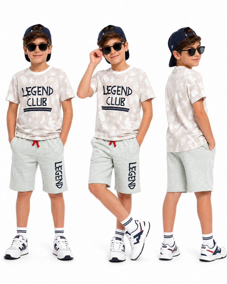 Pelops Legend Club Erkek Çocuk Şortlu Yazlık Takım