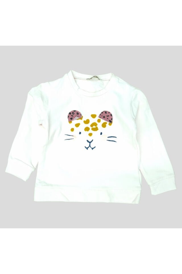Via Kız Bebek Spor Taytlı Takım Krem - 1 Yaş