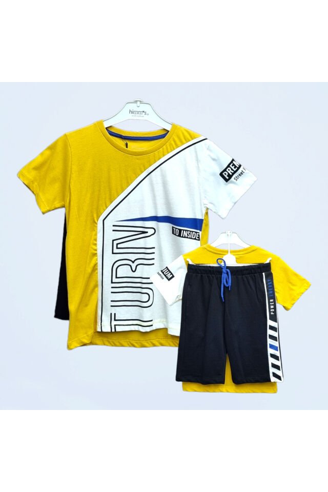 Divonette Turn To İnside Erkek Çocuk Şortlu Yazlık Takım