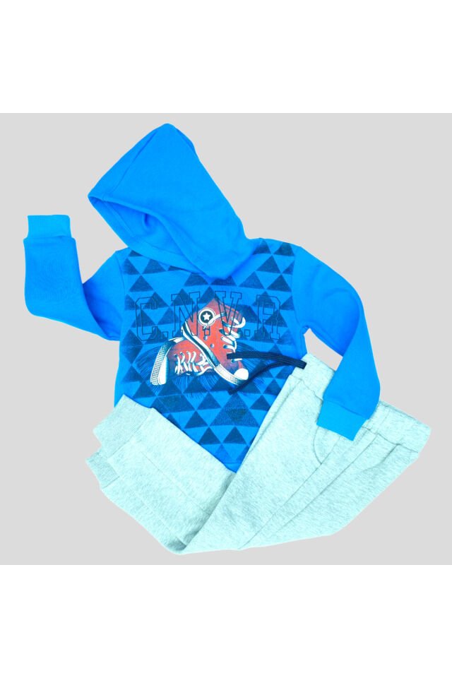 Pelops Erkek Çocuk Spor Eşofman Takım Mavi - 4-5 Yaş