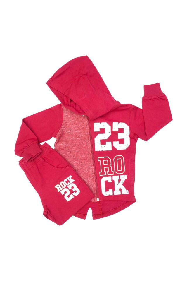 Pafim Erkek Bebek Spor Eşofman Takım Bordo - 4 Yaş