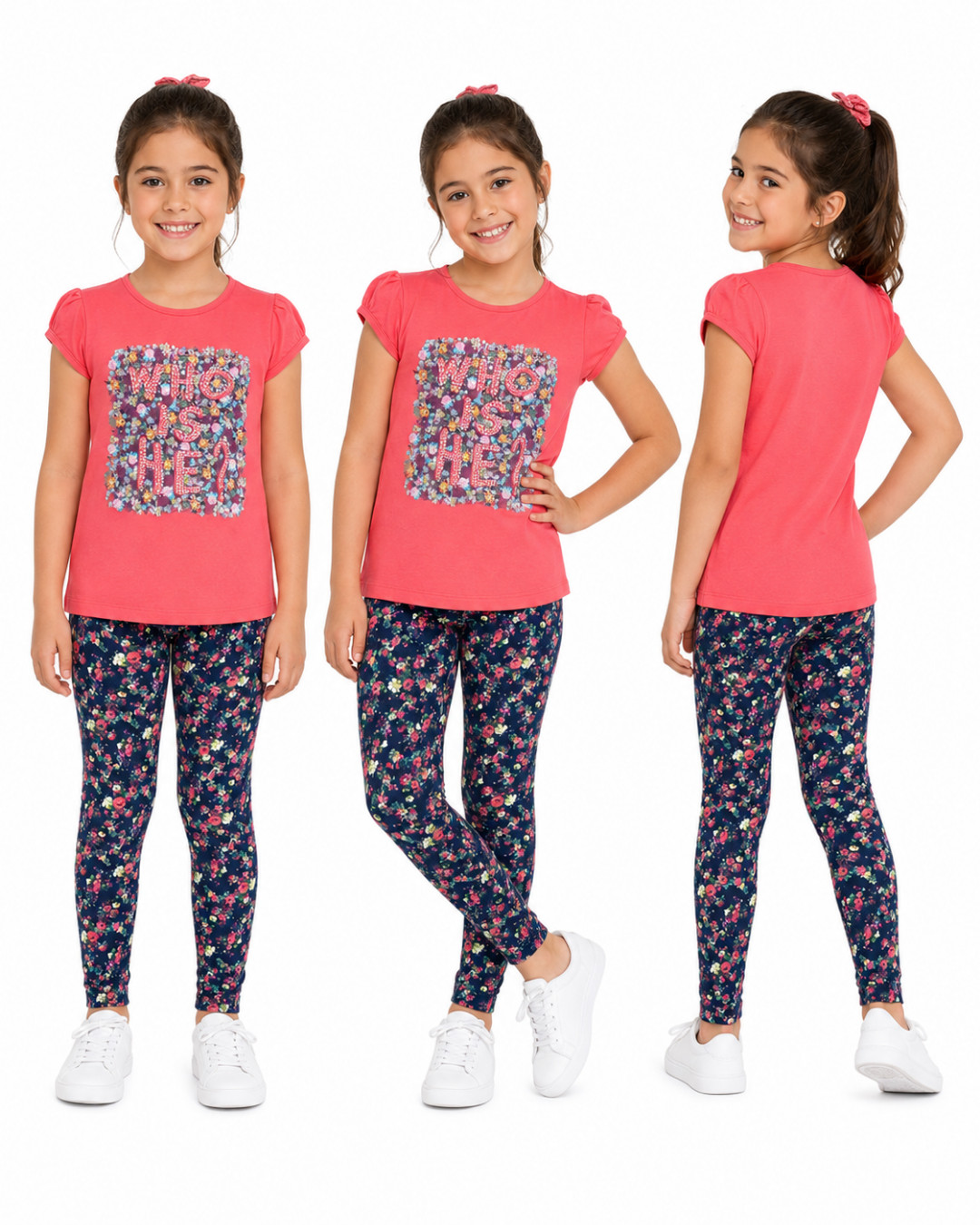 Breeze Kız Çocuk Who İs He Taytlı Yazlık Takım