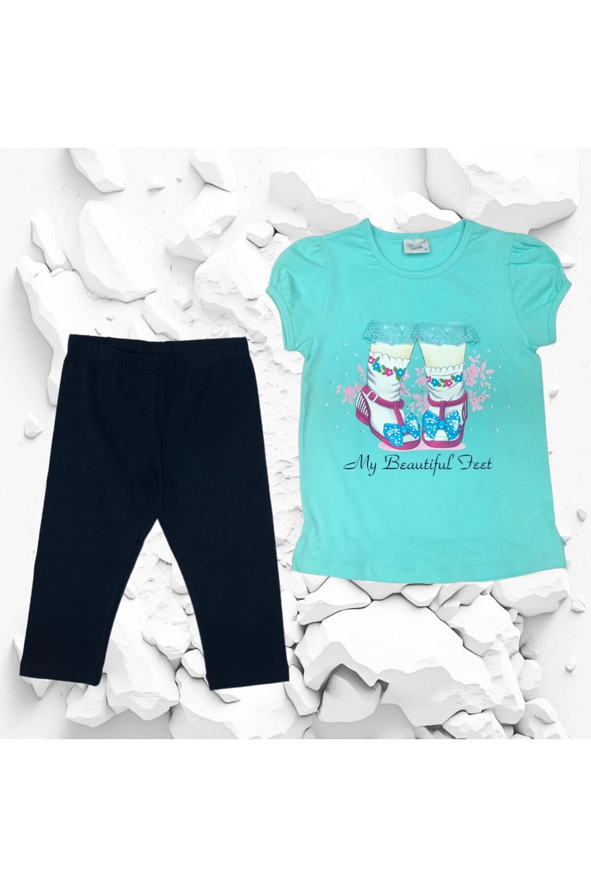Breeze My Beautiful Feet Kız Çocuk Taytlı Takım