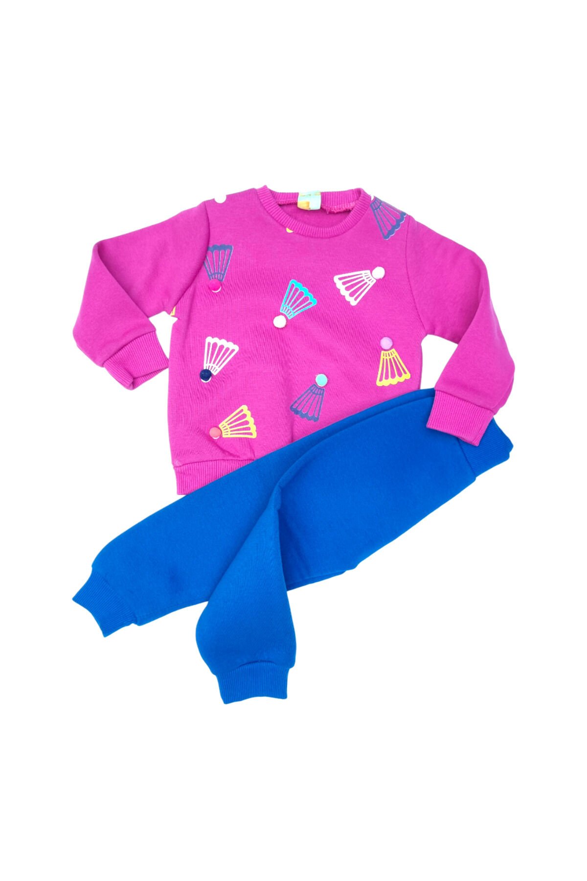 Popshops Kız Bebek Spor Eşofman Takım Pembe - 1 Yaş