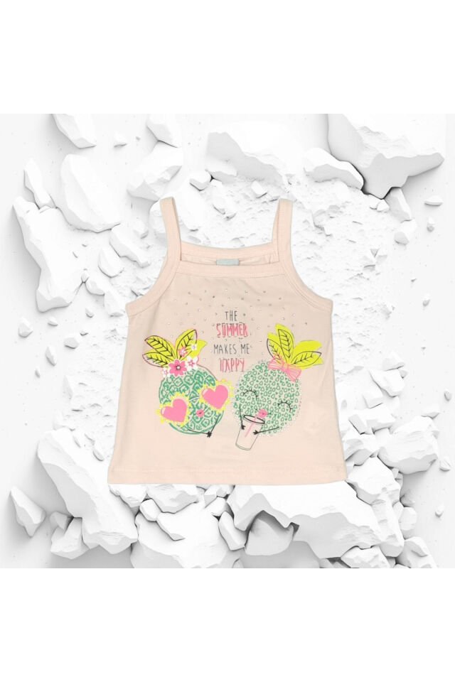 Pelops Gözlüklü Limon İp Askılı Şortlu Takım