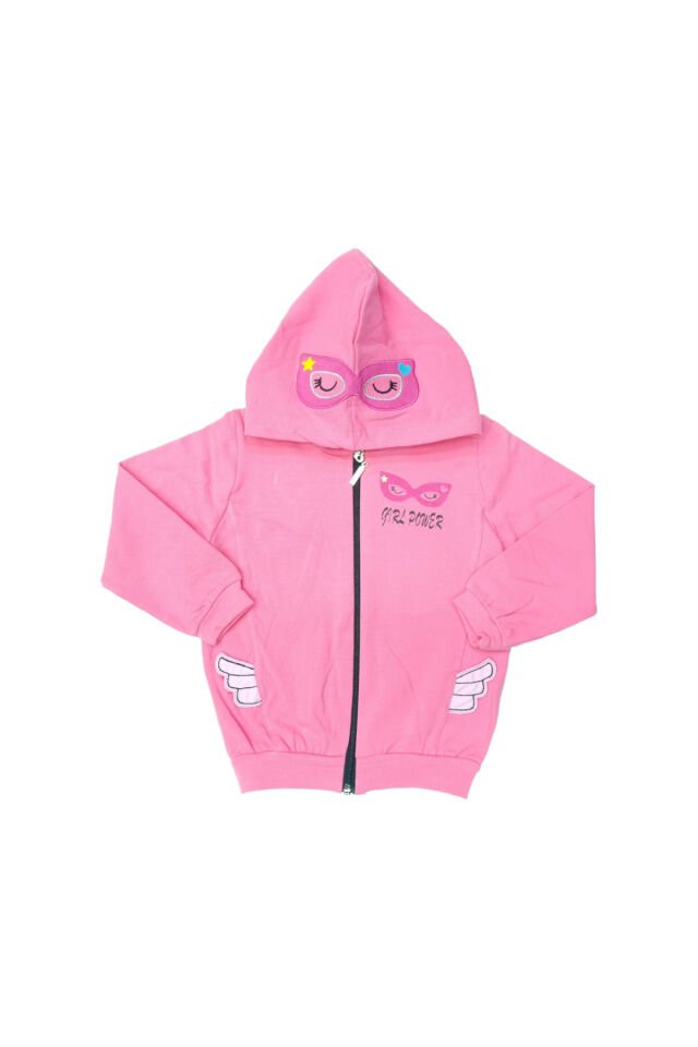 Popshops Kız Çocuk Spor Eşofman Takım Pembe - 5-6 Yaş