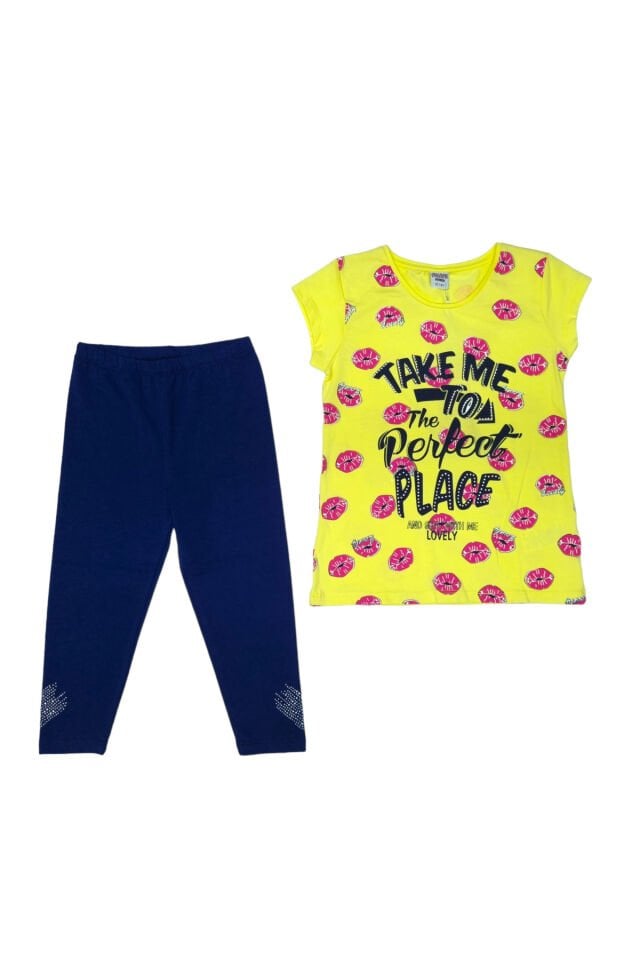 Pelops Lovely Kız Çocuk Taytlı Takım