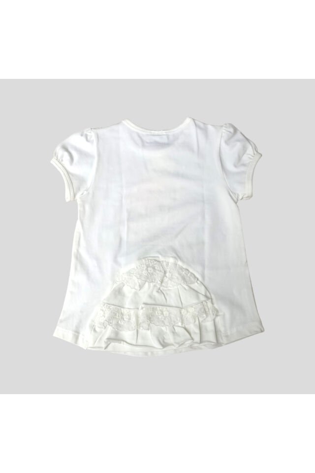 Breeze Kız Bebek Parlak Taş Süslemeli Çiçekli Taytlı Yazlık Takım