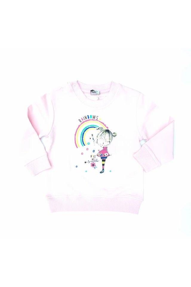 Pelops Kız Bebek Spor Eşofman Takım Pembe - 12-18 Ay