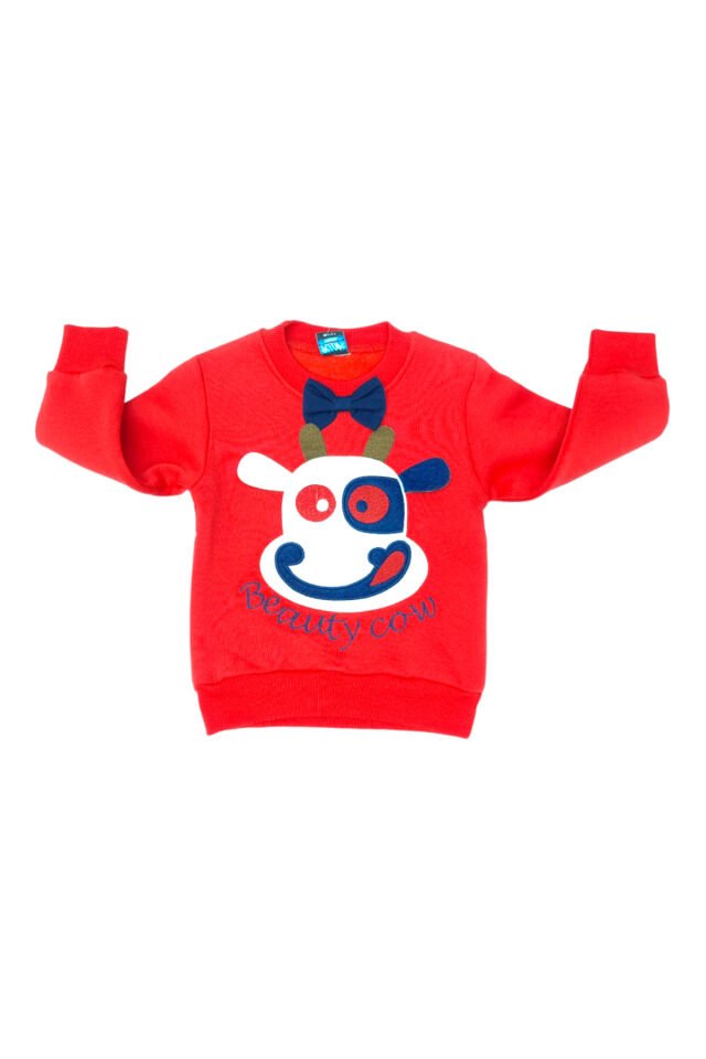 Pelops Erkek Bebek Spor Eşofman Takım Kırmızı - 1-2 Yaş