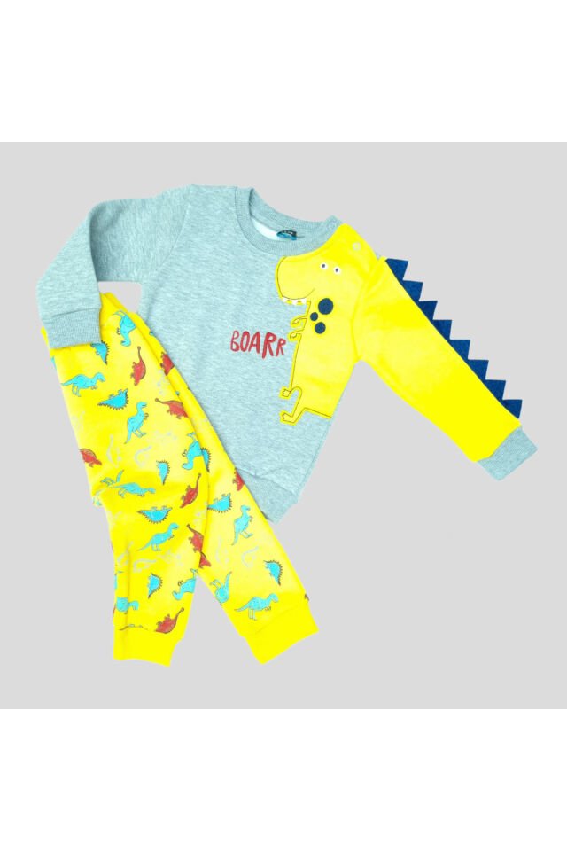 Pelops Erkek Bebek Spor Eşofman Takım Sarı - 18-24 Ay