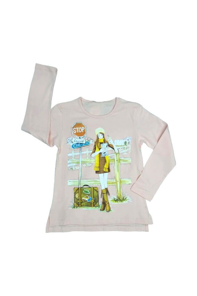 Breeze Kız Çocuk Spor Taytlı Takım Pudra - 9 Yaş