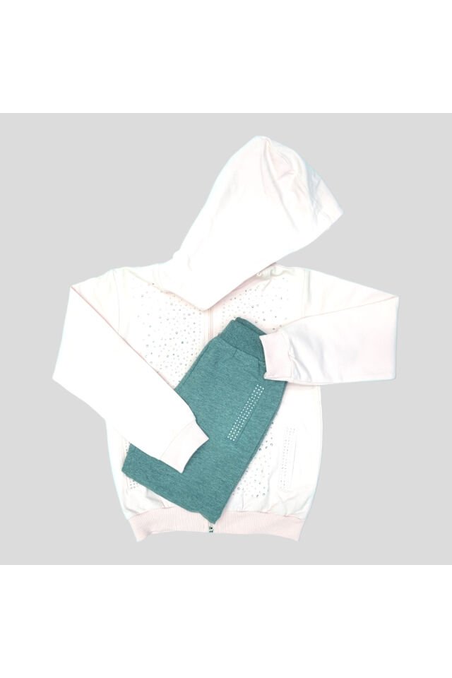 Breeze Kız Bebek Spor Eşofman Takım Pudra - 4 Yaş