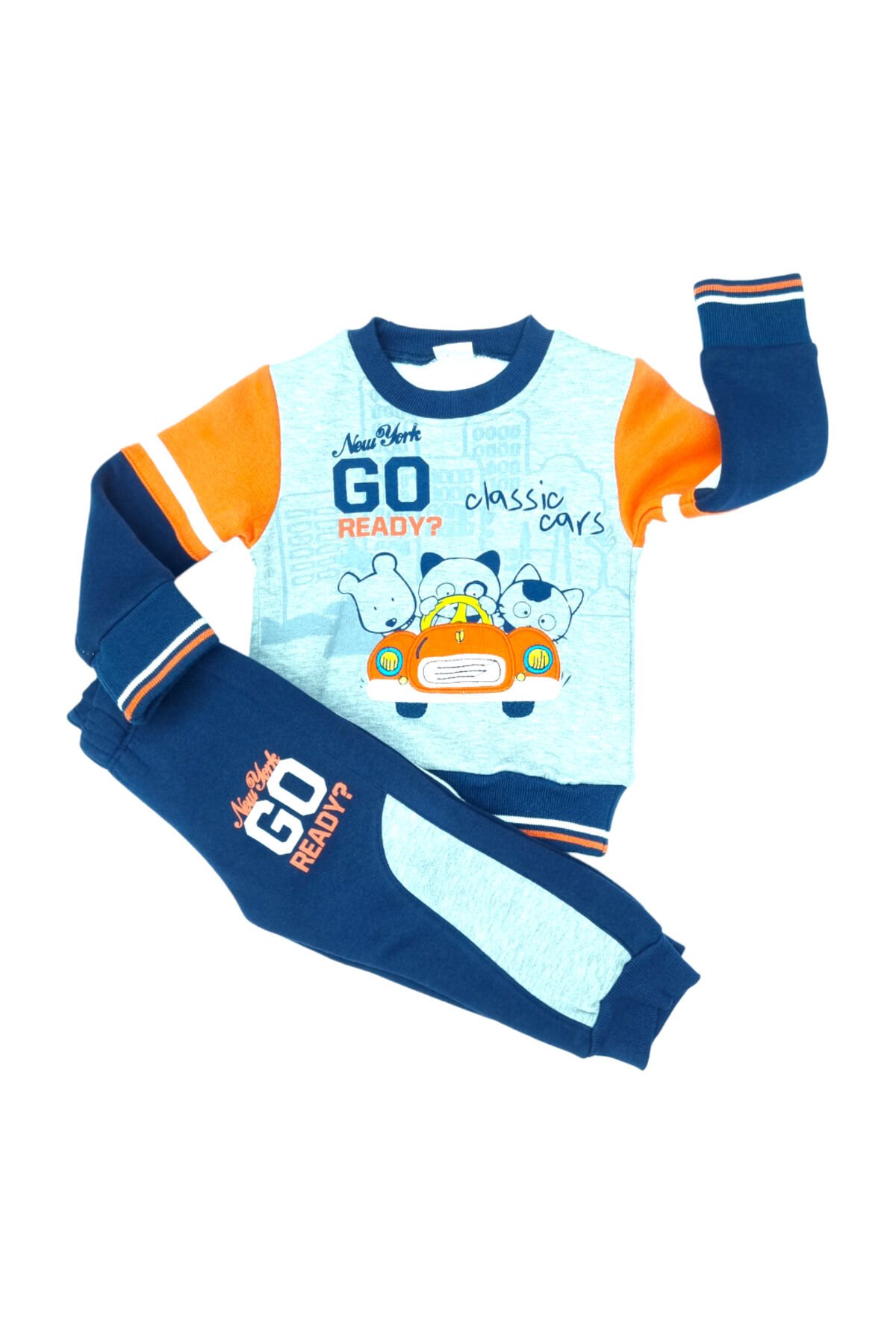 Pelops Erkek Bebek Spor Eşofman Takım Lacivert - 1 Yaş