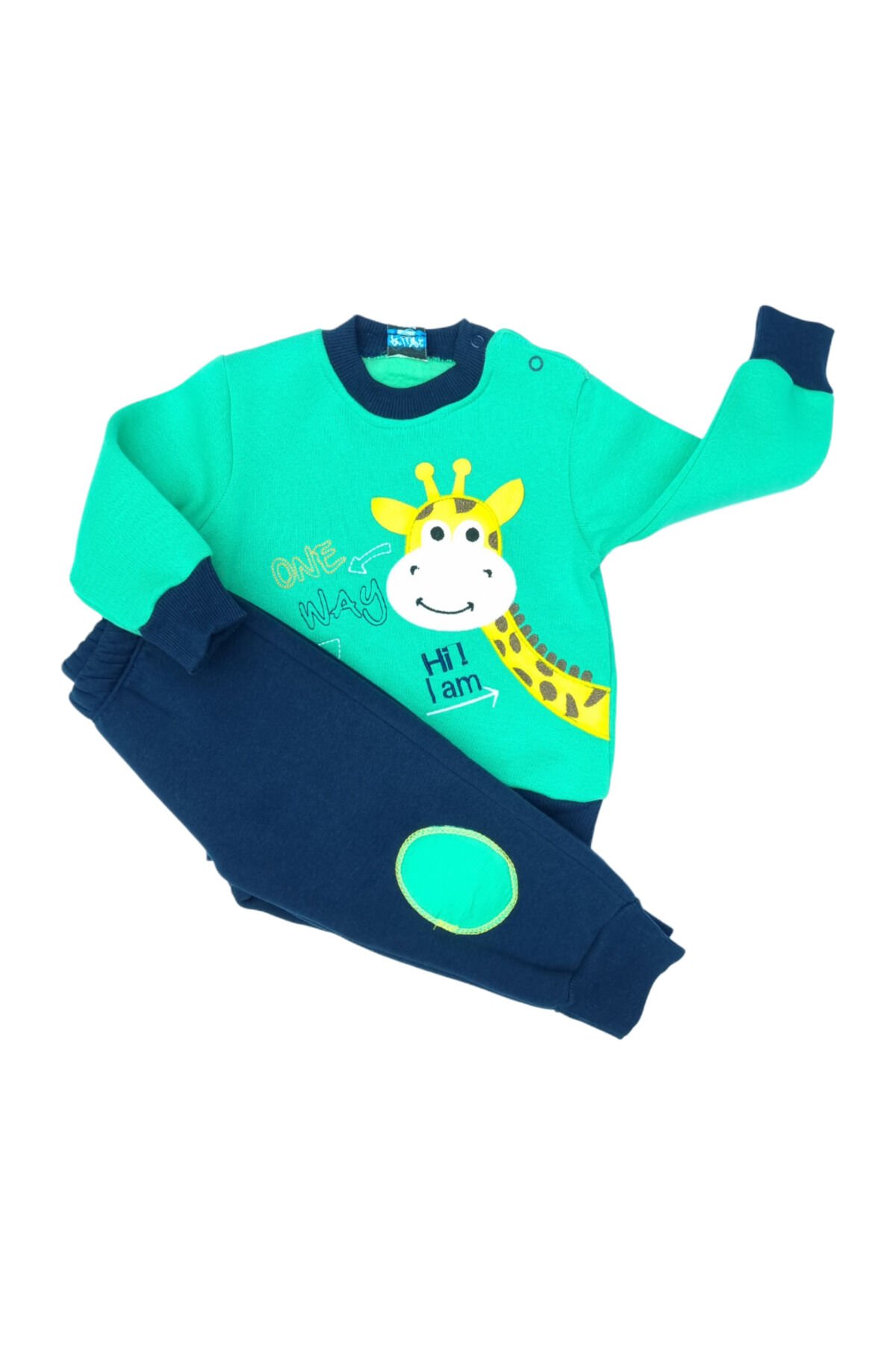 Pelops Erkek Bebek Spor Eşofman Takım Yeşil - 9 - 12 Ay
