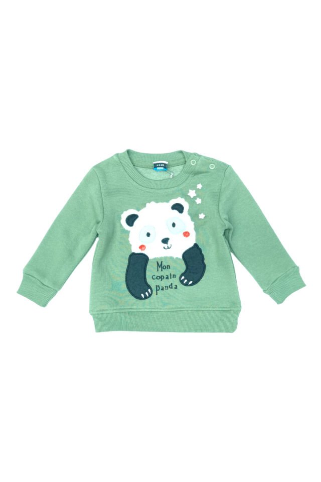 Pelops Erkek Bebek Spor Eşofman Takım Haki - 9 - 12 Ay