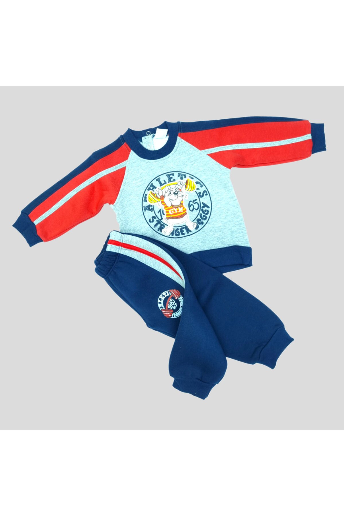 Pelops Erkek Bebek Spor Eşofman Takım Lacivert - 1 Yaş
