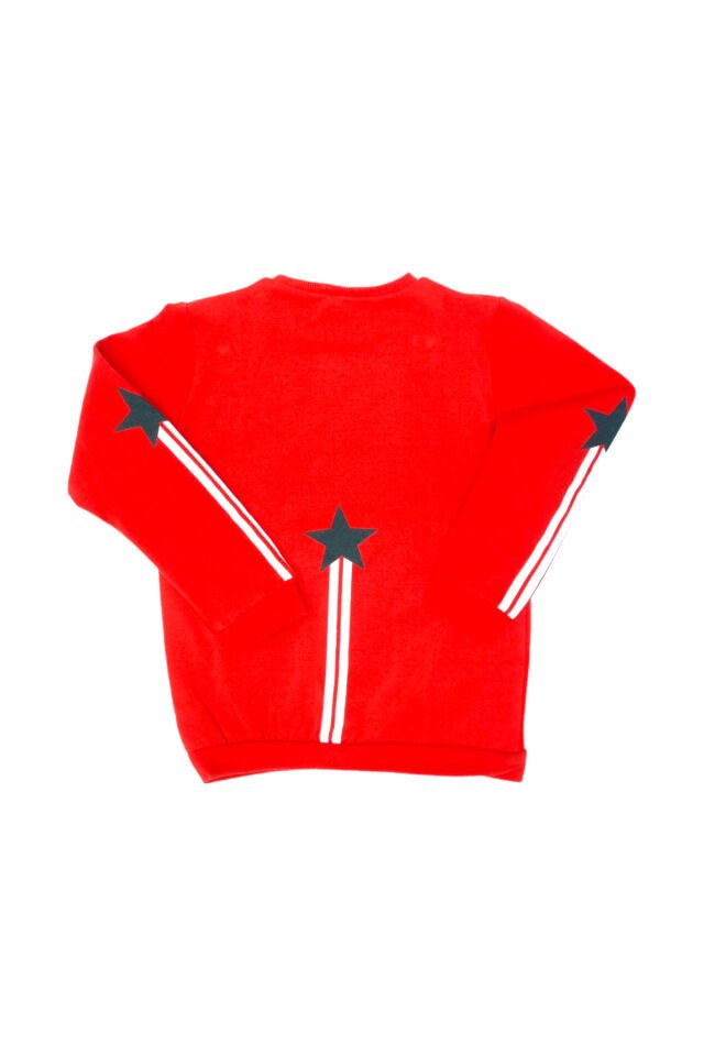 Popshops Kız Çocuk Spor Eşofman Takım Kırmızı - 6-7 Yaş