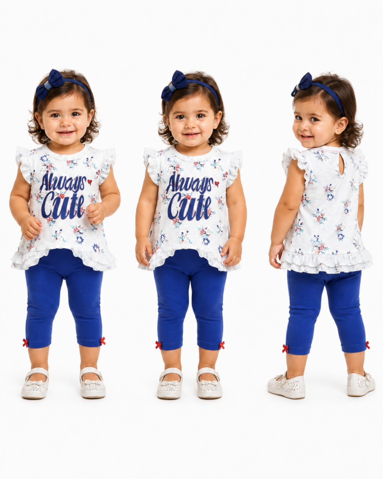 Bebetto Kız Bebek Always Cute Taytlı Yazlık Takım