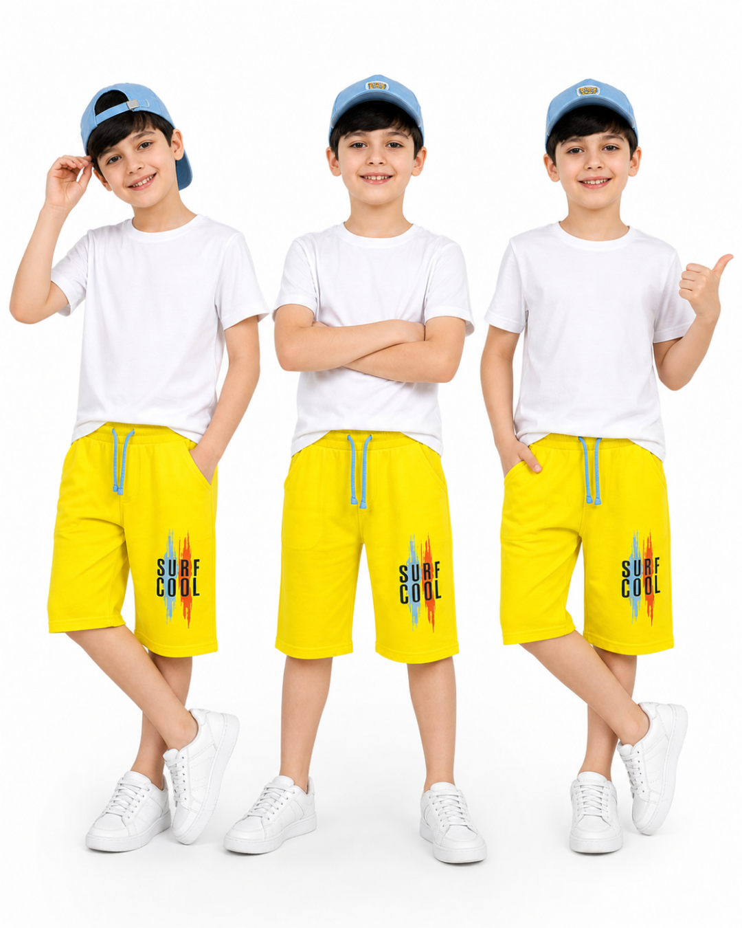 Pelops Erkek Çocuk Surf Cool Baskılı Yazlık Şort