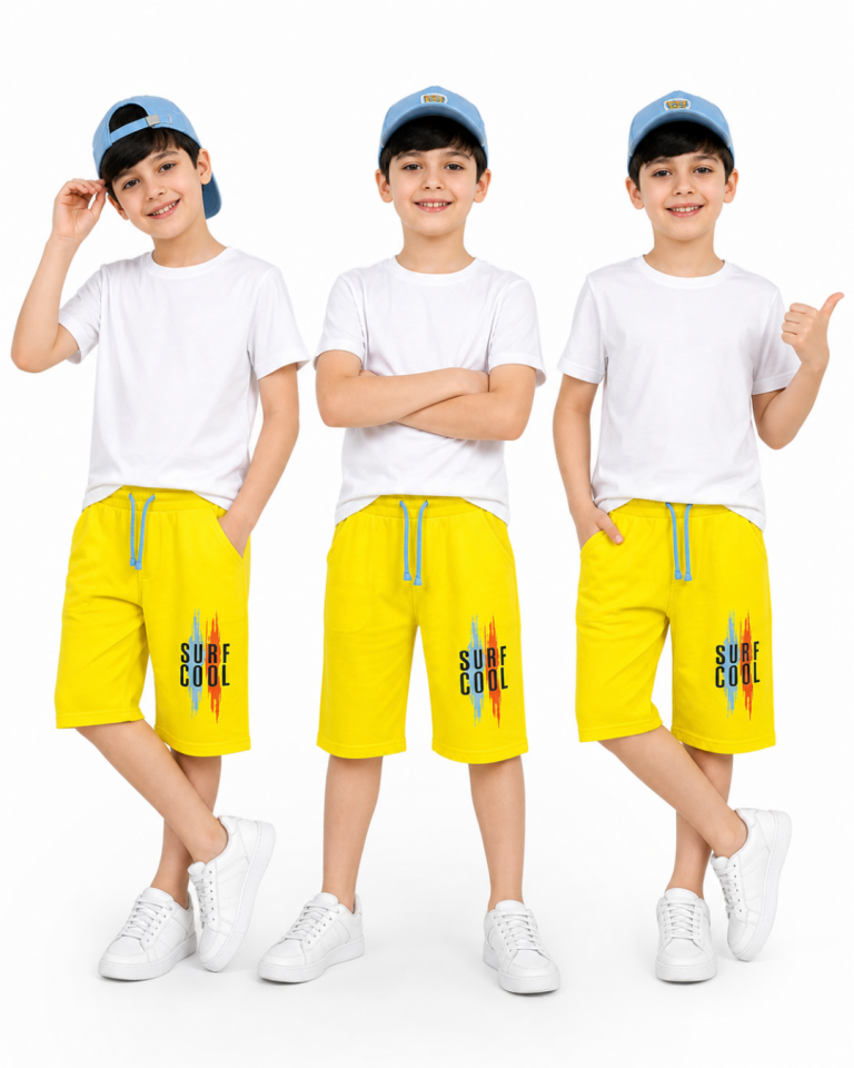 Pelops Erkek Çocuk Surf Cool Baskılı Yazlık Şort
