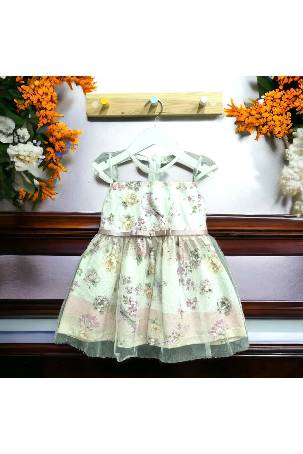 Baby Rose Kız Bebek Yazlık Abiye Elbise